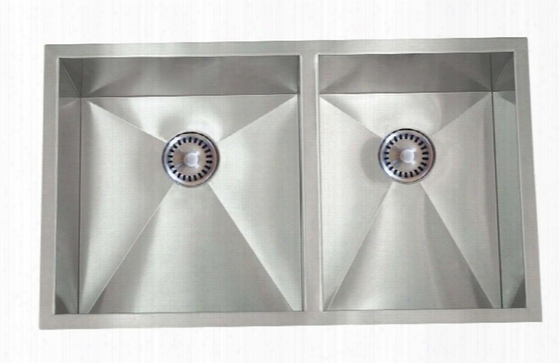 Pc-ss-0ri-d1 Lenova Permaclean 32 Inch Undermount 60/40 Double Bowl 16 Gauge Stainless Steel Kitchen