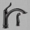 Linden 4453-RB-DST Delta Linden: Single Handle Kitchen Faucet with Spray in Venetian