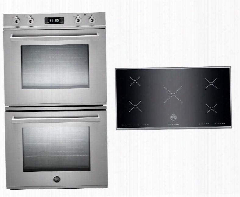 Professional 2-piece Stainless Steel Kitchen Package With Fd30proxt 30" Double Electric Wall Oven And P365ix 36" Electric