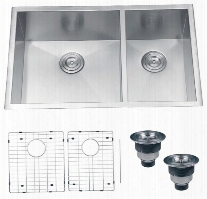 Rvh7515 Undermount 16 Gauge 32" Kitchen Sink Double