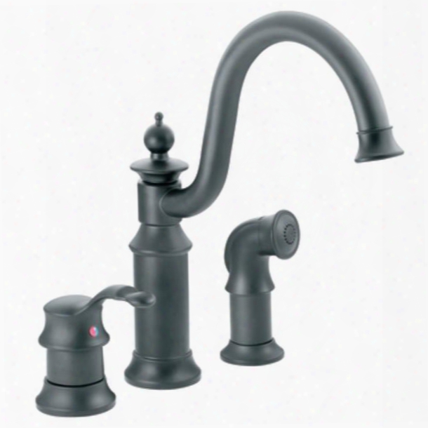 S711wr Waterhill One-handle High Arc Kitchen Faucet In Wrought Iron
