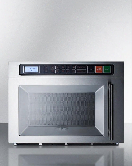 Scm1800m2 20" 1.1 Cu.ft. Countertop Commercial Microwave With Digital Controls Multi-stage Cooking 10 Power Levels And Dual Magnetron Design In Stainless