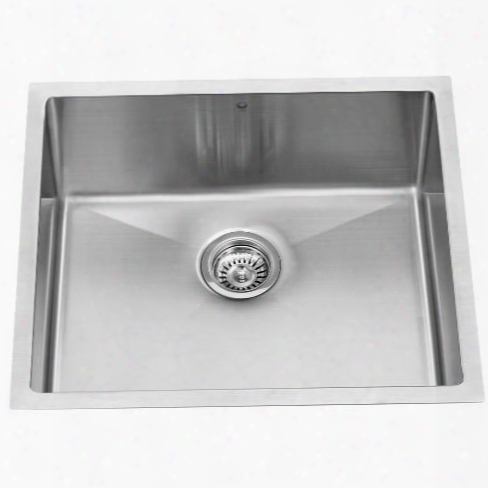 Vgr2320c 23" Undermount Single Bowl Kitchen Sink In 16-gauge Stainless