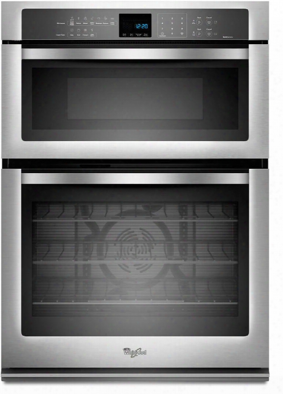 Woc95ec0as 5.0 Cu. Ft. Single Electric Wall Oven With Sekfclean 1.4 Cu. Ft . Microwave Capacity Rapid Preheat Hidden Bake Element Precision Cooking And