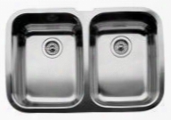 440083 Double Basin Stainless Steel Kitchen Sink From The Blancosupreme Series 9