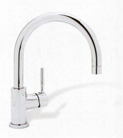 440955 Single Lever Cast Spout Kitchen Faucet With 9" Reach And Ceramic Disc Cartridge In