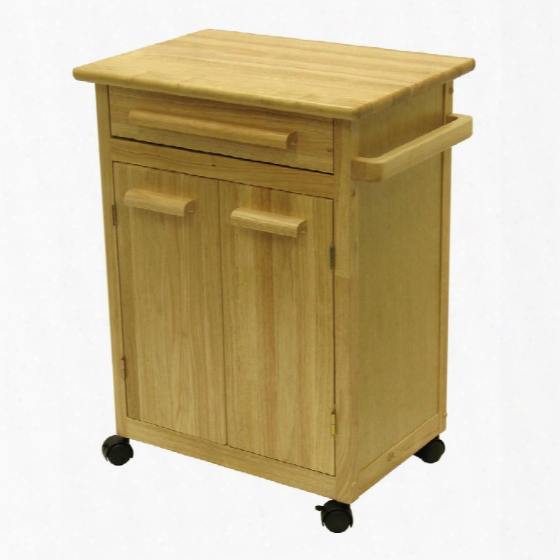 82027 Kitchen Cart With One Drawer Cabinet In Natural