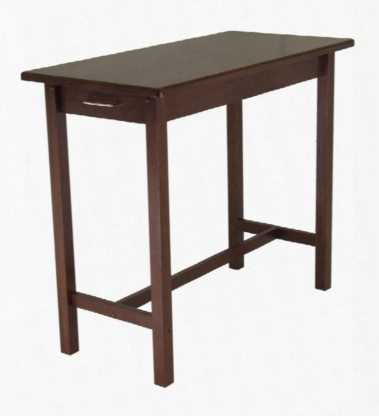 94540 Kitchen Island Table With 2 Drawers In Antique Walnut