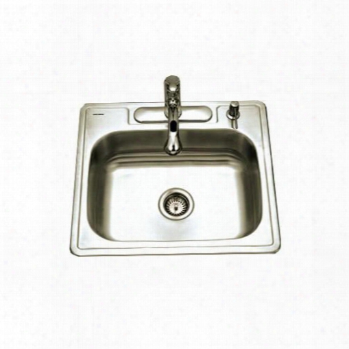 A2522-65bs4-1 Ada Glowtone Series Topmount Stainless Steel 4-hole Single Bowl Kitchen