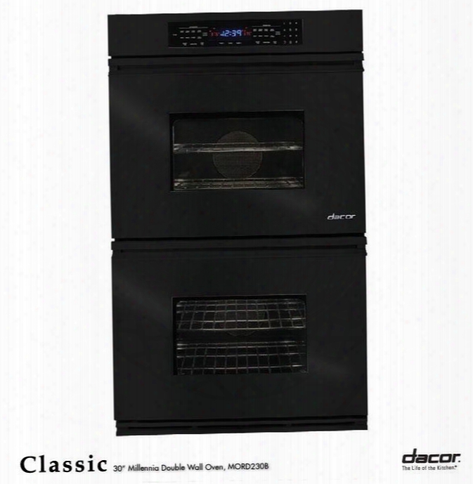 Classic Mors 227b 27" Double Electric Wall Oven With 3.4 Cu. Ft. Convection Upper Oven Self-cleaning 6 Cooking Modes Proofing And Electronic Touch Controls: