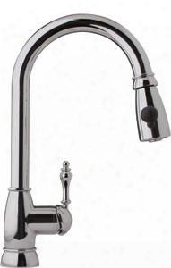 Fhpd180 Farm House One Handle Arc Pulldown Kitchen Faucet In Satin