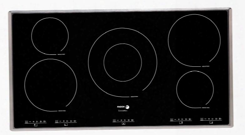 Ifa-90al 36" Induction Cooktop 5 Cooking Zones 12 Cooking Settings Extremely Durable Ceramic Glass 7-point Safety System Illuminated Touch Sensor Control: