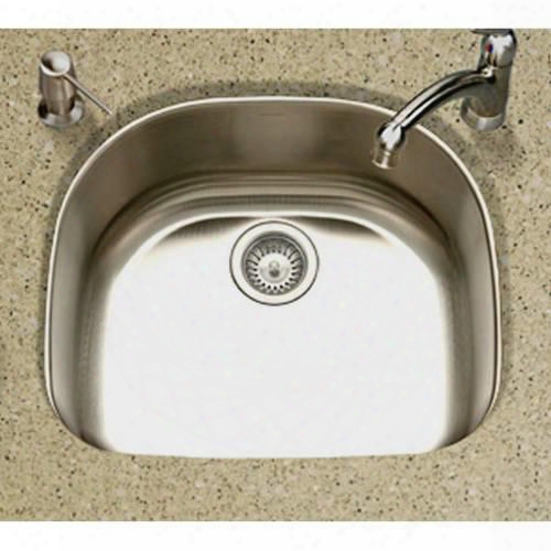 Ms-2409 Medallion Designer Series Undermount Stainless Steel Single D Bowl Kitchen