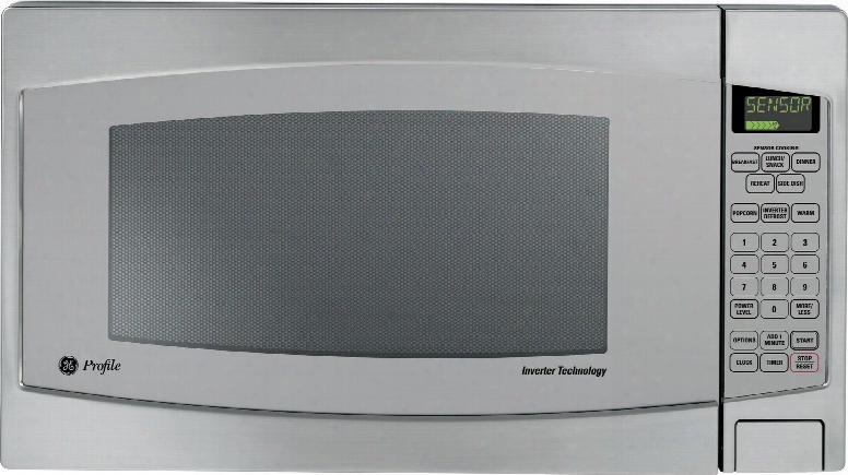 Profile Jes2251sj 24" 2.2 Cu. Ft. Capacity 1200 Watt Countertop Microwave Child Lockout Extra Large Capcity Sensor Cooking Warming Oven Mode Inverter