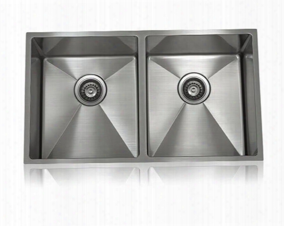 Ss-12ri-d1 Lenova Ss-1/2ri-d1 31 Inch Undermount 50/50 Double Bowl 16 Gauge Stainless Steelkitchen