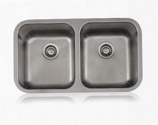 Ss-cl-d1-16 Lenova 32 Inch Undermount 50/50 Double Bowl 16 Gauge Stainless Steel Kitchen Sink