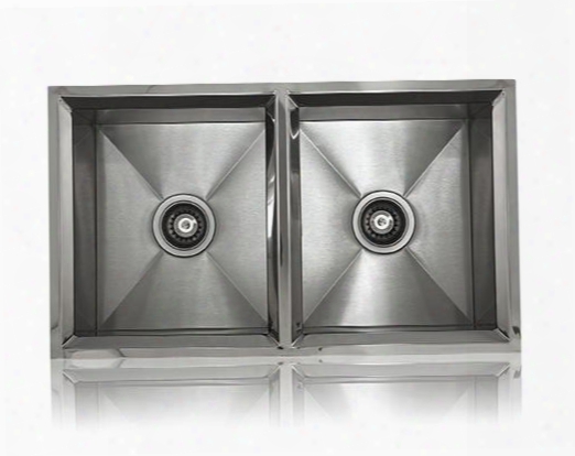 Ss-rim-ed Lenova Ss-rim-ed 33 Inch Undermount Or Topmount 16 Gauge 50/50 Double Bowl Stainless Steel Kitchen