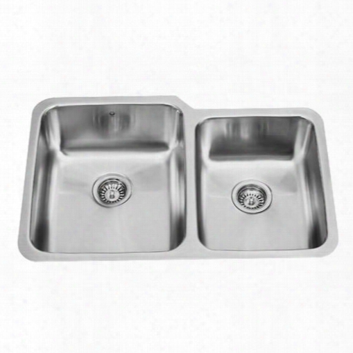 Vg3221l 32" Undermount Double Bowl Kitchen Sink In 18-gauge 304 Stainless Steel Embossed Vigo Cutting Board