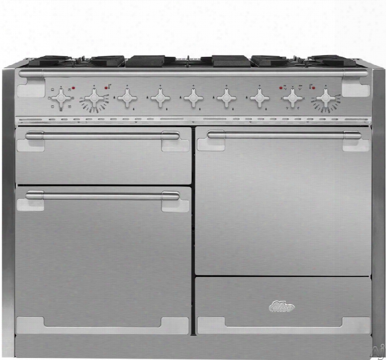 Aga Elise Ael48df 48 Inch Dual Fuel Range With European Convection, Multi-function Oven, Glide-out Broiler, 6.0 Cu. Ft. Total Capacity, 5 Sealed Gas Burners, Easyclean And Storage Drawer