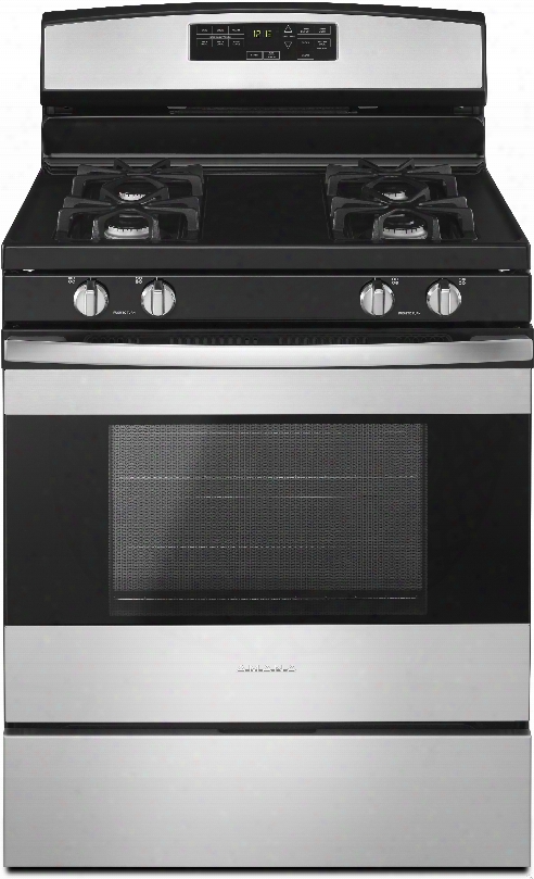 Amana Agr6603sfs 30 Inch Gas Range With Bake Assist Temperatures, Easyaccess␞ Broiler Drawer, Warm Hold Function, Easy Touch Electronic Controls Plus, Sabbath Mode, Self Clean Oven, Storage Drawer, 4 Sealed Burners And 5.0 Cu. Ft. Oven Capacity: Sta