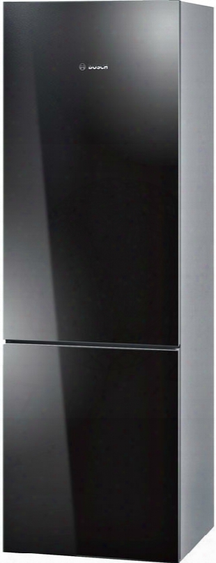 Bosch 800 Series B10cb80nvb 24 Inch Counter Depth Bottom-freezer Refrigerato R With 10.0 Cu. Ft. Capacity, 2 Spill Proof Glass Shelves, Gallon Door Storage, 1 Crisper Drawer, 3 Removable Freezer Drawers, Wine Rack And Energy Stra Rated: Black