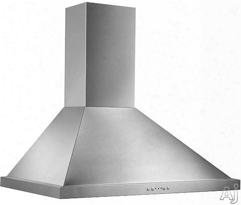 Broan Elite Ew58 Series Ew5830ss 30 Inch Wall Mount Chimney Range Hood With 500 Cfm Internal Blower, 3-speed Electronic Control, 3-setting Dual Halogen Lighting, Heat Sentry And Convertible To Recirculating