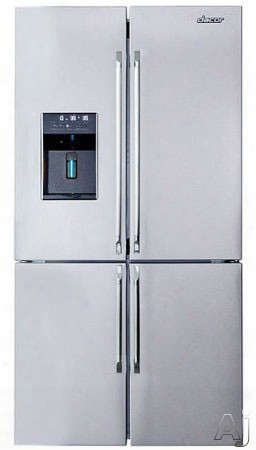 Dacor Distinctive Dtf364siws 36 Inch 4-door French Door Refrigerator With Bluev Ultraviolet Lighting, Frostwhite Led Lighting, Energy Star, 3 Adjustable Shelves, Gallon Door Storage And Ice Maker And Dispenser