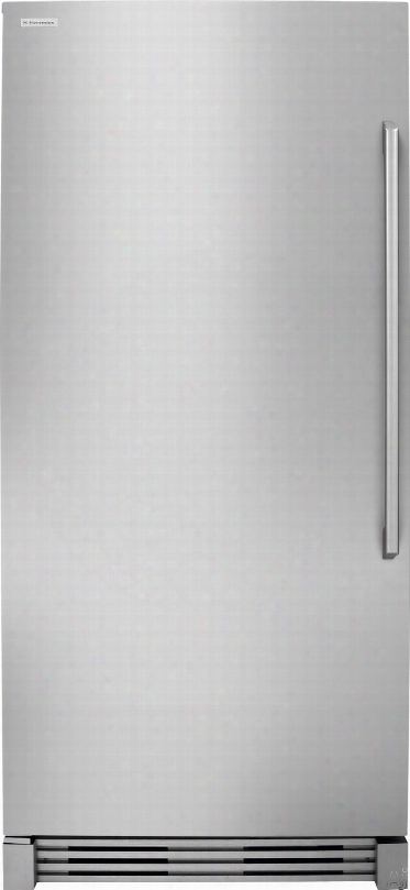 Electrolux Ei32af80qs 32 Inch Full Freezer With 18.6 Cu. Ft. Capacity, 2 Glass Shelves, 4 Adjustable Door Bins, Led Lighting, Iq-touch Electronic Controls And Automatic Ice Maker