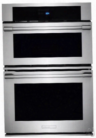 Electrolux Icon E30mc75pps 30 Inch Combination Electric Wall Oven With Convection, Sensor Cooking, Automatic Cooking, Cook-2-perfection, Wave-touch Controls, 6.3 Cj. Ft. Total Capacity, Theater Lighting, Cool-touch Oven Door, Self-clean And Star-k Certifi