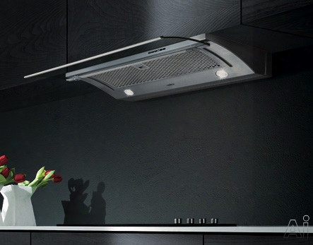 Elica Aspire Glide Series Egl430ss 30 Inch Under Cabinet Range Hood With 450 Cfm Internal Blower, 3-speed Touch Controls And Halogen Amps