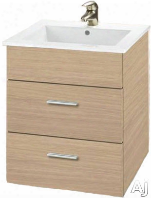 Empire Industries Daytona Collection Dk3522popr 35 Inch Contemporary Freestanding Vanity With One Two Door Cabinet, Two Right Side Drawers And Kira Sinktop Compatible: Pickled Oak, Polished Finish