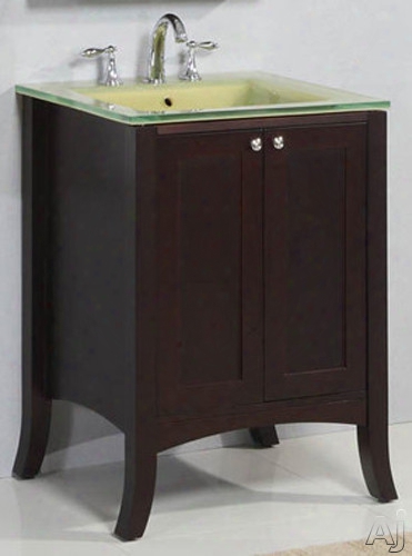 Empire Industries Empress Collection Em24sc 2 6 Inch Contemporary Vanity With Cabinet Doors, Concealed Drawer, Spice Cherry Finish And Optional Countertops