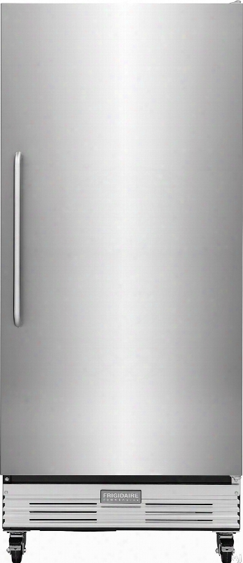 Frigidaire Commercial Series Fcrs181rqb 32 Inch Commercial Food Grade Service Refrigerator With 17.9 Cu. Ft. Capacity, 4 Adjustable Wire Shelves, Locking Casters, Mechanical Temperature Control, Analog Thermometer, Incandescent Interior Lighting And Energ