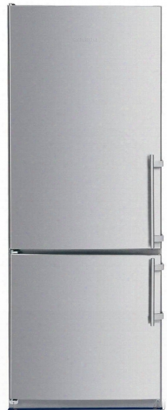 Liebherr Cs1200l 24 Inch Counter Depth Bottom-freezer Refrigerator With 11.4 Cu. Ft. Capacity, Adjustable Glass Shelves, Glassline Storage Racks, Led Lighting, Led Temperature Display And Energy Star Rated: Left Hinge Door Swing