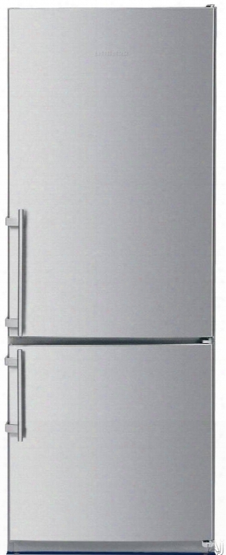 Liebherr Cs1200x 24 Inch Counter Depth Bottom-freezer Refrigerator With 11.4 Cu. Ft. Capacity, Adjustable Glass Shelves, Glassline Storage Racks, Led Lighting, Led Temlerature Display And Energy Star Rated