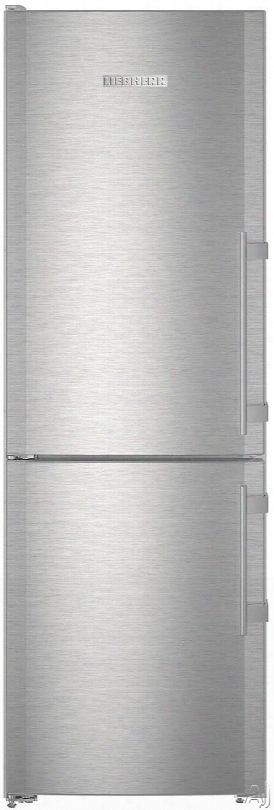 Liebherr Cs1210l 24 Inch Counter Depth Bottom Freezer Refrigerator With Duocooling, Smartsteel Construction, Supercool, Led Lighting, Reversible Door, Adjustable Glass Shelving, Two Vegetable Drawers, Energy Star, Szbbath Mode And 11.0 Cu. Ft. Capacity: L