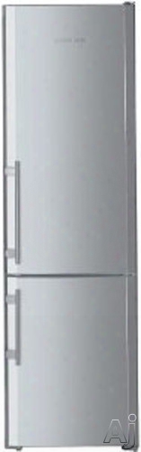 Liebherr Cs136 24 Inch Counter Depth Bottom-freezer Refrigerator With 13 Cu. Ft. Capacity, 4 Glass Shelves, Gallon Door Storage, 3 Freezer Drawers, Led Lighting, Digital Temperature Display, Factory Installed Ice Maker And Energy Star Rated