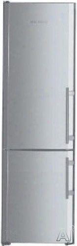 Liebherr Cs1360l 24 Inch Counter Depth Bottom-freezer Refrigerator With 13 Cu. Ft. Capacity, 4 Glass Shelves, Gallon Passage Storage, 3 Freezer Drawers, Led Ighting, Digital Temperature Display, Factory Insalled Ice Maker And Energy Star Rated: Left Hinge 