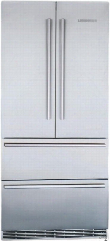 Liebherr Cs2062 36 Inch Counter Depth 4-door French Door Refrigerator With 19.6 Cu. Ft. Capacity, 3 Glass Shelves, Gallon Door Tsorage, Supercool Function, 2 Freezer Drawers, Led Lighting, Sabbath Mode, Frost-free Operation, Energy Star And Automatic Ice 