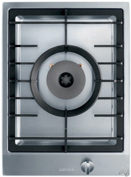 Miele Combiset Cs1028 15 Inch Superburner Gas Wok Cooktop With 27,300 Btu Output, Sealed Burner, Cast Iron Grate And Electronic Ignition