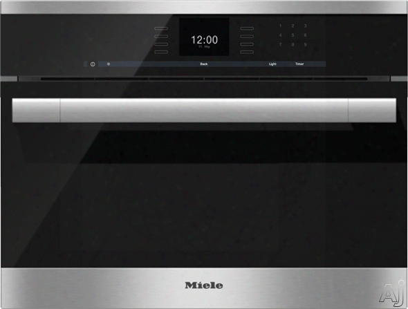 Miele Contourline Sensortronic Series Dg6500 24 Inch Single Electric Wall Oven With 1.3 Cu. Ft. Steam Oven, Multisteam Technology, Masterchef Automatic Programs, Led Lighting And Stainless Steel Accsesories: Contourline Handle