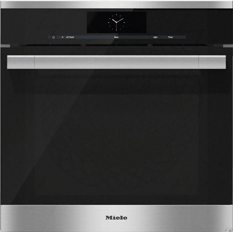 Miele Contourline Series Dgc6760xxl 24 Inch Non Plumbed Contour Line Combi-steam Oven With Fully-fledged Oven Function, Motorized Control Panel, Combination Cooking And Xxl Cavity