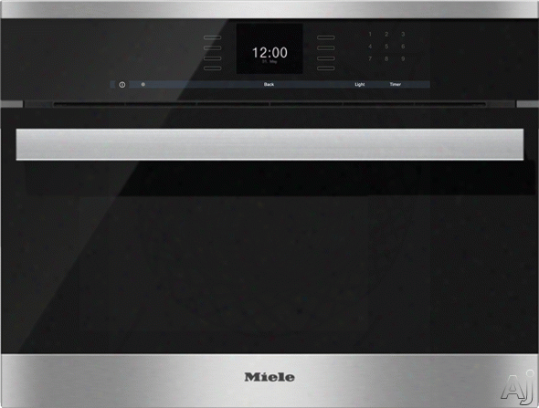 Miele Pureline Sensortronic Series Dg6600 24 Inch Single Electric Wall Oven With 1.3 Cu. Ft. Steam Oven, Multisteam Technology, Masterchef Automatic Programs, Led Lighting And Stainless Steel Accessories: Pureline Handle
