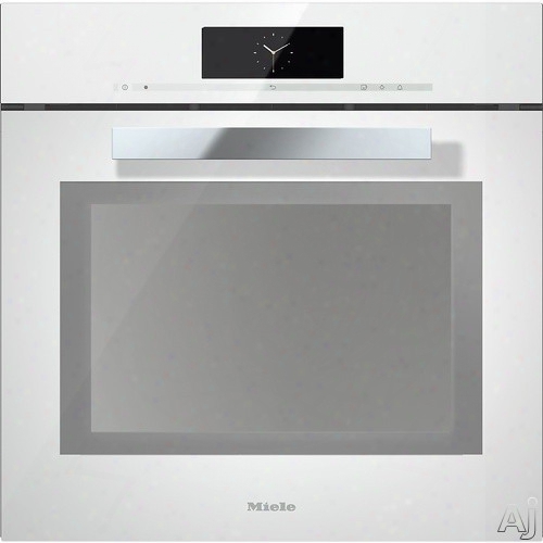 Miele Pureline Series Dgc6860xxlbrws 24 Inch Non Plumbed Pureline Steam-oven Withfully-fledged Oven Function, Motorized Control Panel, Combination Cooking, Xxl Cavity And Wireless Probe: Stainless Steel: Truffle Brown