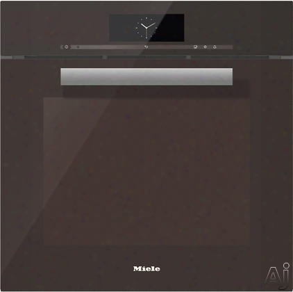 Miele Pureline Series Dgc6860xxlhvbr 24 Inch Non Plumbed Pureline Steam-oven Withfully-fledged Oven Function, Motorized Control Panel, Combination Cooking, Xxl Cavity And Wireless Probe: Stainless Steel: Truffle Brown