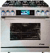 Dacor Discovery iQ DYRP36DCNG 36 Inch Slide-in Dual-Fuel Range Oven with 5.2 cu. ft. Oven, 3,500 W Broil Element, 6 Sealed Burners, 18,000 BTU Burner Output, iQ Controller and Continuous Grates: Color Match, Natural Gas