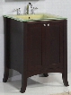 Empire Industries Empress Collection EM24SC 26 Inch Contemporary Vanity with Cabinet Doors, Concealed Drawer, Spice Cherry Finish and Optional Countertops