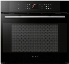 Fulgor Milano 700 Series F7SP30B1 30 Inch Single Electric Wall Oven with 4.4 cu. ft. Gross Capacity, Dual True Convection Cooking, Meat Probe, Telescopic Rack, Interior Halogen Lighting and Cool Touch Soft Closing Door: Black