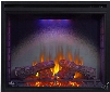 Napoleon Ascent Series BEF33H 33 Inch Indoor Electric Fireplace with 4-Color Ultra Bright LED Night Lights, Whisper Quiet Heater Fan, Glass Door and Remote Control