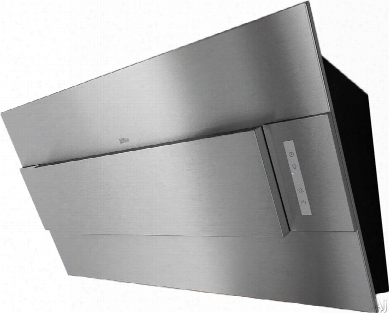 Zephyr Arc Collection Ainm80asx 32 Inch Wall Mount Chimney Range Hood With Blower Options, Tri-level Led Lighting, Touch Controls, Wireless Remote Control And Convertible To Recirculating With Kit: Stainless Steel